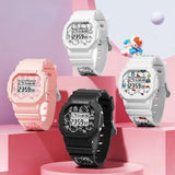 White Digital Waterproof Hello Kitty Watch