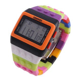 Unisex Chic Lego LED Digital Watch