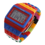 Montre Digitale LED Lego Chic Unisexe avec un design coloré et ludique