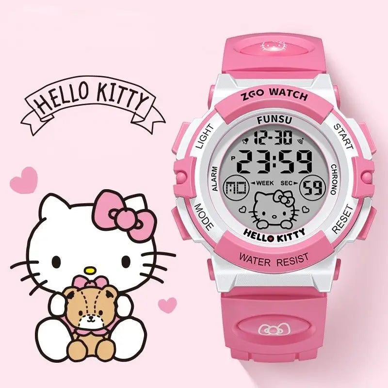 Pink Hello Kitty Waterproof Digital Watch