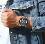 Waterproof Sport Watch Leather Strap