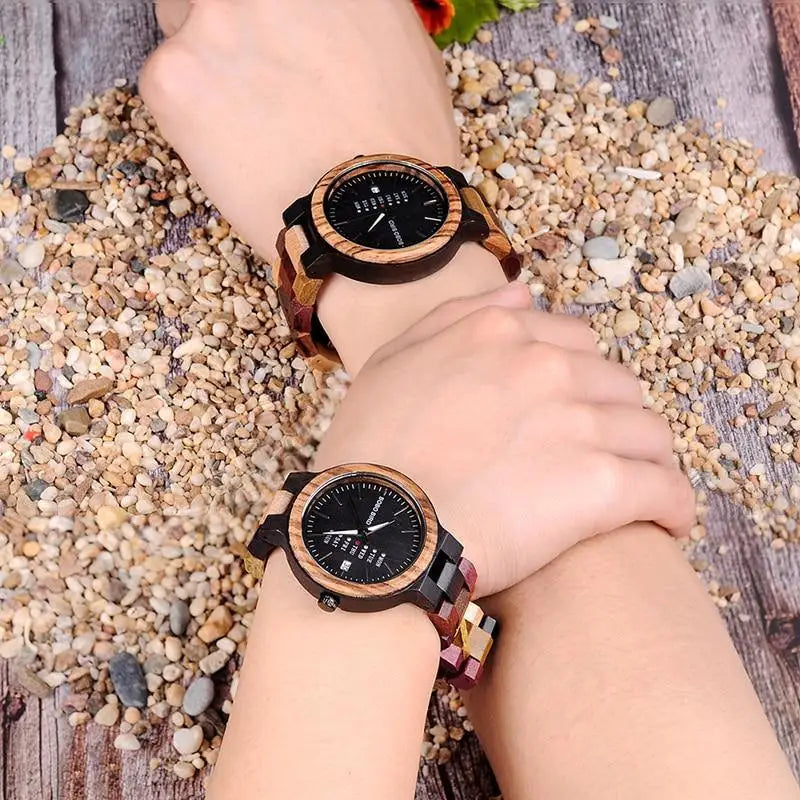 Couple's Wooden Quartz Watches
