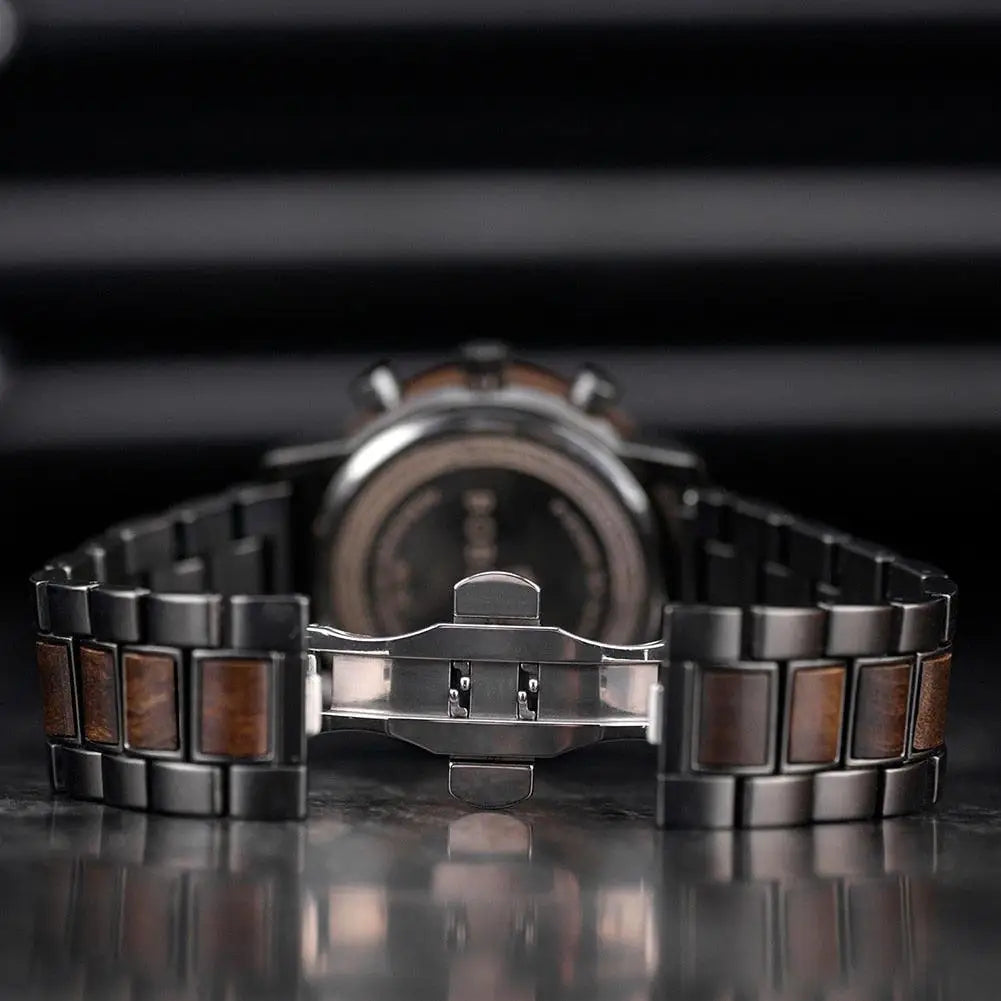 Men's Wooden Military Quartz Watches
