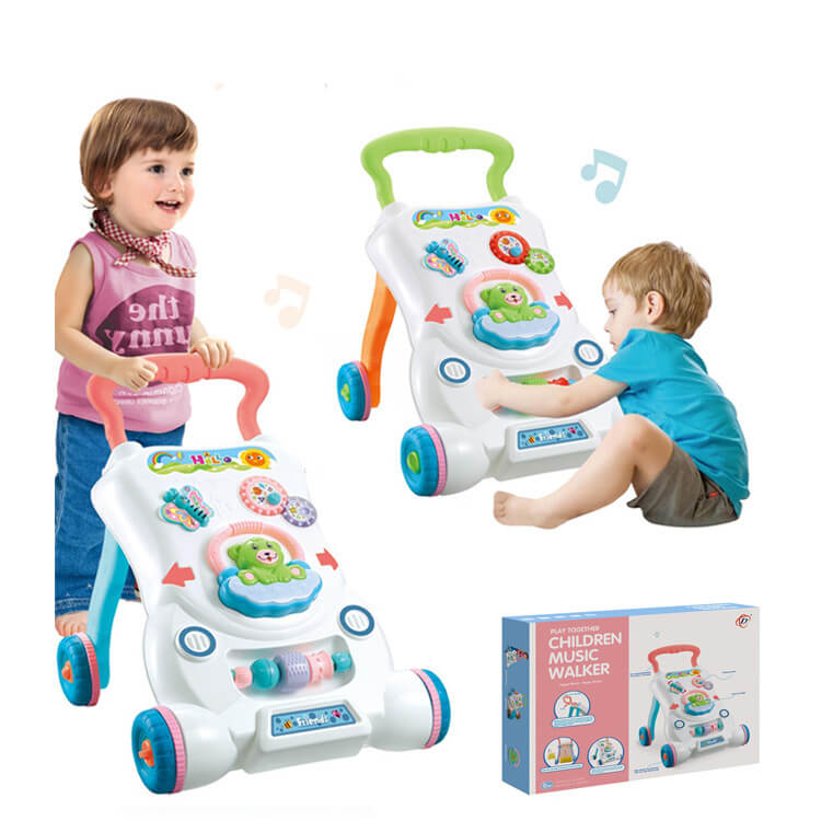 Girello Musicale Regolabile per Bambini (Design di Sicurezza Anti-Ribaltamento)