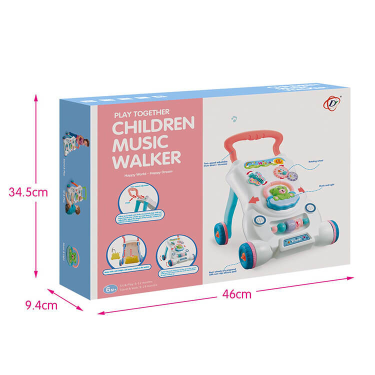 Girello Musicale Regolabile per Bambini (Design di Sicurezza Anti-Ribaltamento)