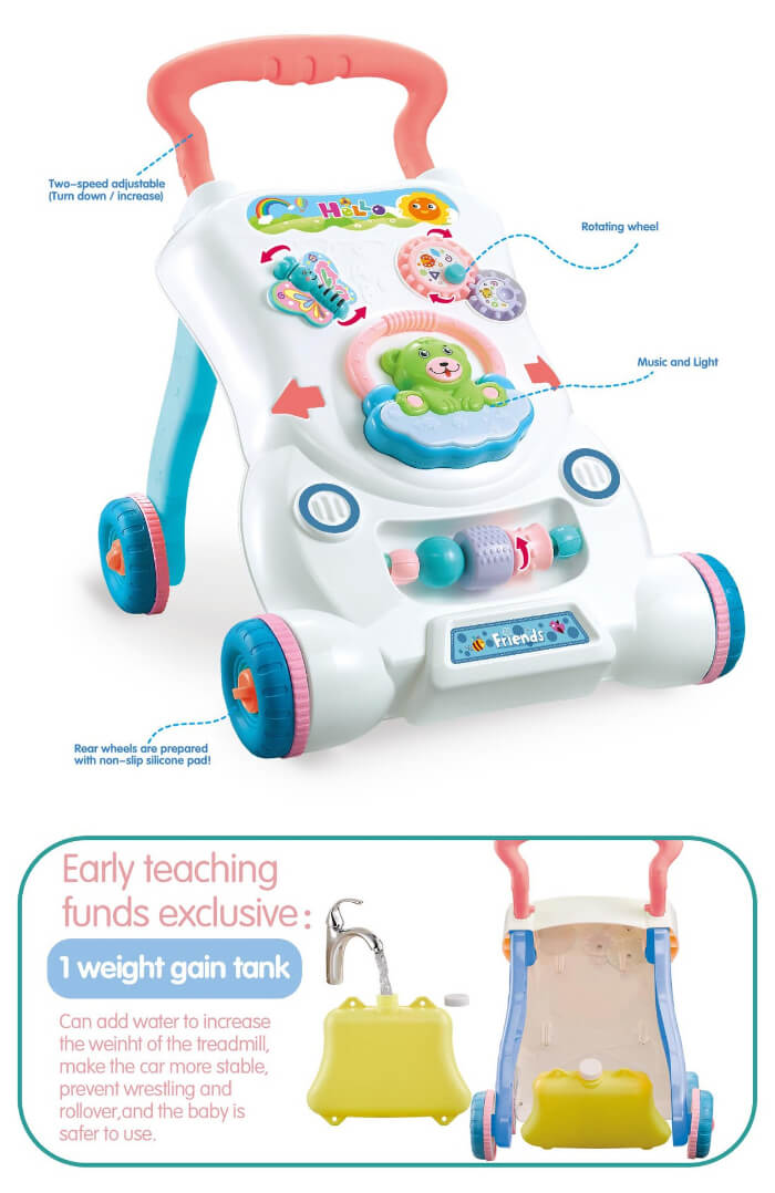 Girello Musicale Regolabile per Bambini (Design di Sicurezza Anti-Ribaltamento)