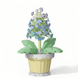 Nanoblock mini fleur avec pot en lego pastel vert clair bleu lavande dans un magasin de jouets pour déguisement carnaval