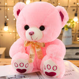 Ours en peluche - blanc, bleu et rose - Esther