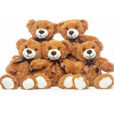 Ours peluche - Lot de 5 ours en peluche marron - Esther