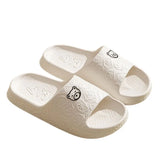 Non-slip bear-pattern slippers
