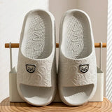 Non-slip bear-pattern slippers