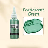Bouteille de 50ml peinture acrylique effet métalliques manes vert nacré avec couvercle transparent pour figurine