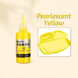Bouteille de peinture acrylique effet métalliques pearlescente jaune maries code 153 avec couvrance exceptionnelle
