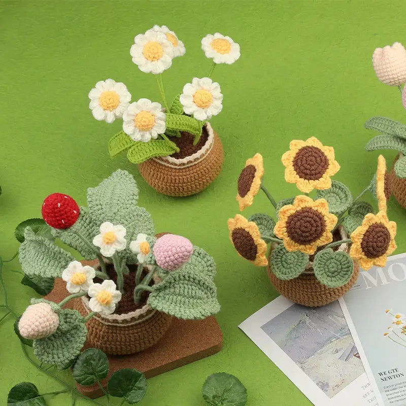 Flower Pot Crochet Plushie