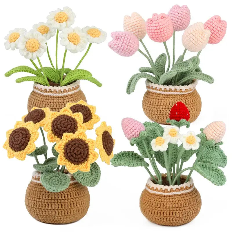 Flower Pot Crochet Plushie
