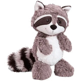 Peluche doudou raton laveur en peluche douce gris et blanc avec masque noir et queue rayée compagnon câlin idéal