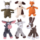 Corduroy plush dog toy