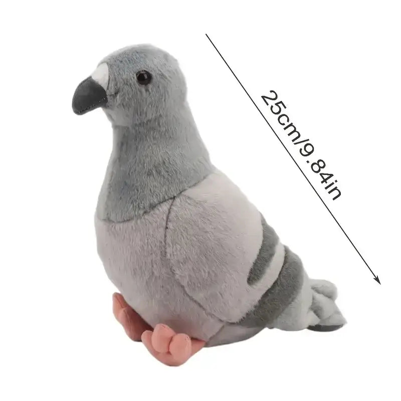 Cute Blue Gray Pigeon Plush Toy