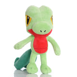 Peluche pokémon arcko verte douce avec ventre rouge et yeux jaunes représentant arcko treecko peluches arcko offre