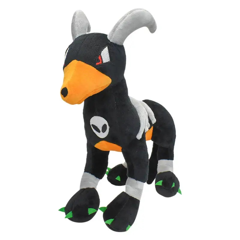 Peluche Pokémon Démolosse, chien noir doux avec cornes, parfait pour les fans de Pokémon