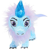 Peluche sisu avec corps bleu clair, crinière et queue lavande, corne bleue, peluche raya et le dernier dragon disney