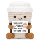 Positive Coffee Mug Plush Toy