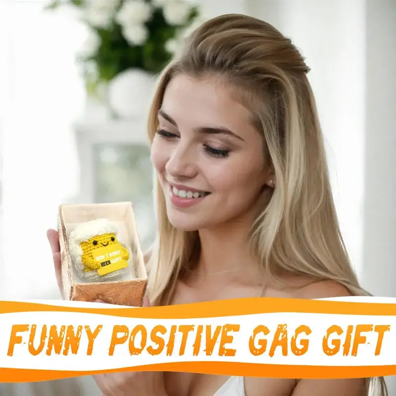 Positive Beer Glass Plush Toy