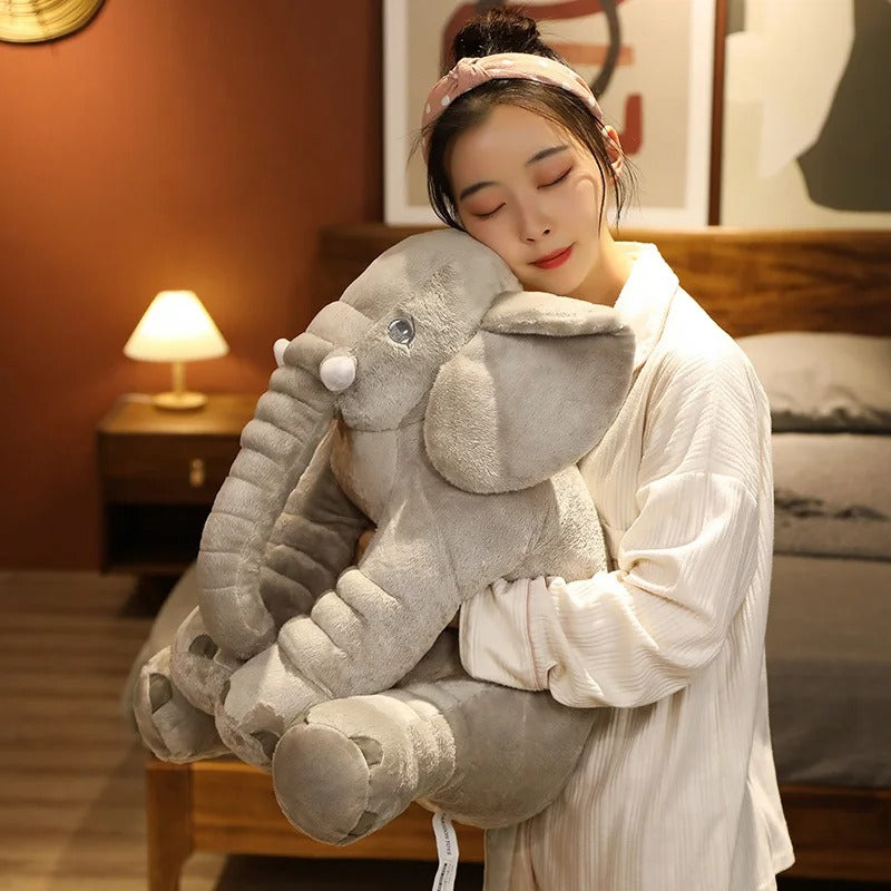 Peluche e cuscino - Elefante adorabile