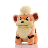 Peluches pokémon personnages kawaii orange et crème avec rayures noires et touffe duveteuse pour explorez l’univers ludique