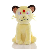 Peluches pokémon personnages kawaii en peluche jaune douce de chat assis aux oreilles brunes et yeux rouges explorez l’univers ludique