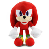Peluches sonic hérisson rouge knuckles en peluche avec gants blancs et chaussures vertes cadeau idéal