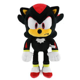 Peluche sonic shadow the hedgehog noir et rouge avec accents jaunes peluches sonic cadeau idéal pour fans du hérisson bleu