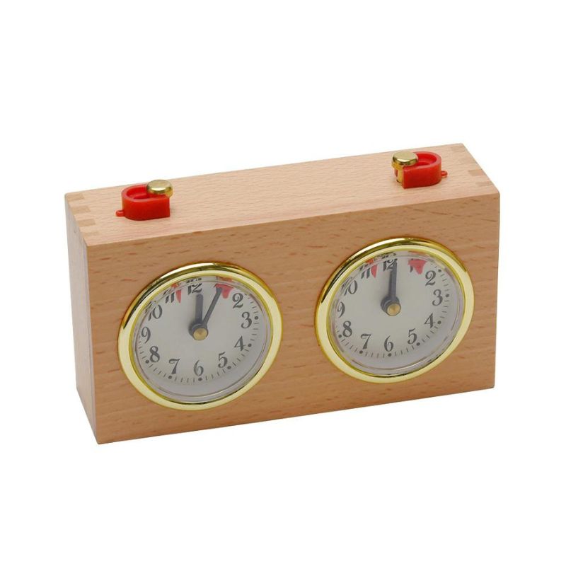 Pendule d'échecs Mécanique en Bois
