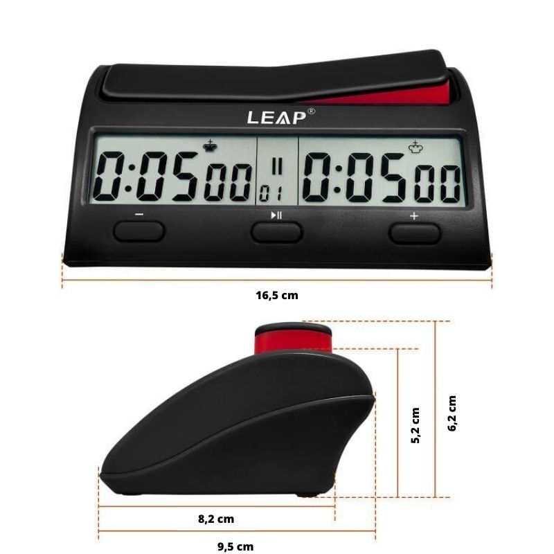 Orologio per scacchi elettronico multifunzione LEAP