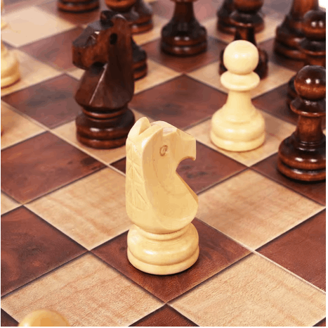 Jeu d’échecs bois magnétique 3 en 1 – Échecs, Dames & Backgammon