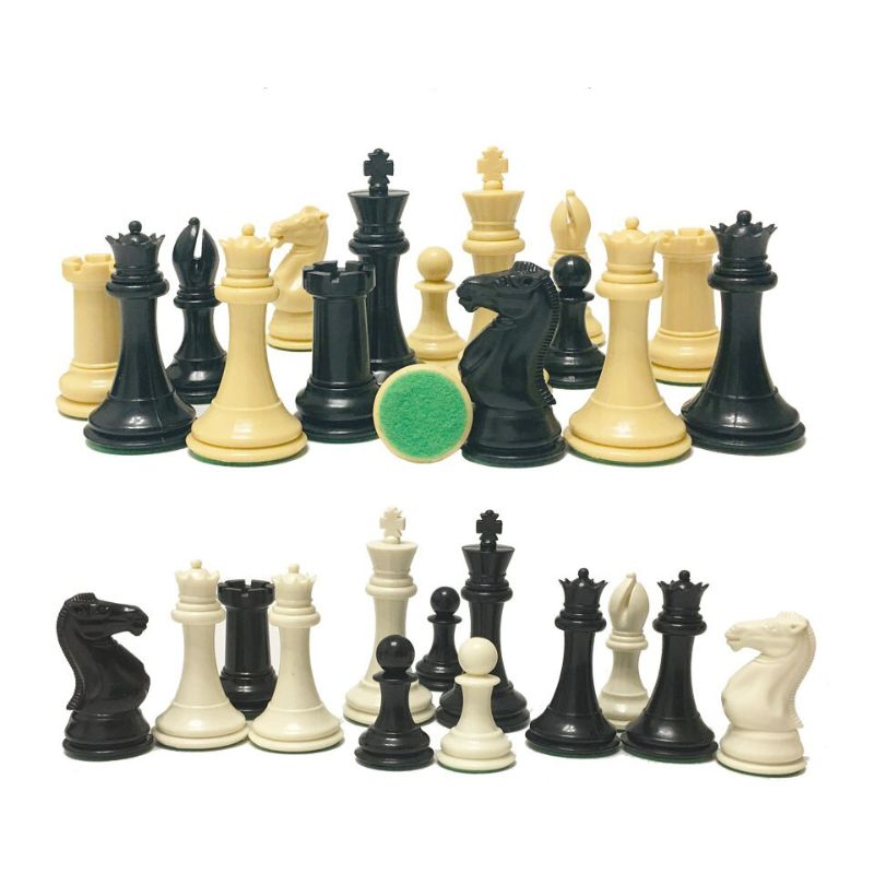 Pièces d'échecs Staunton lestées