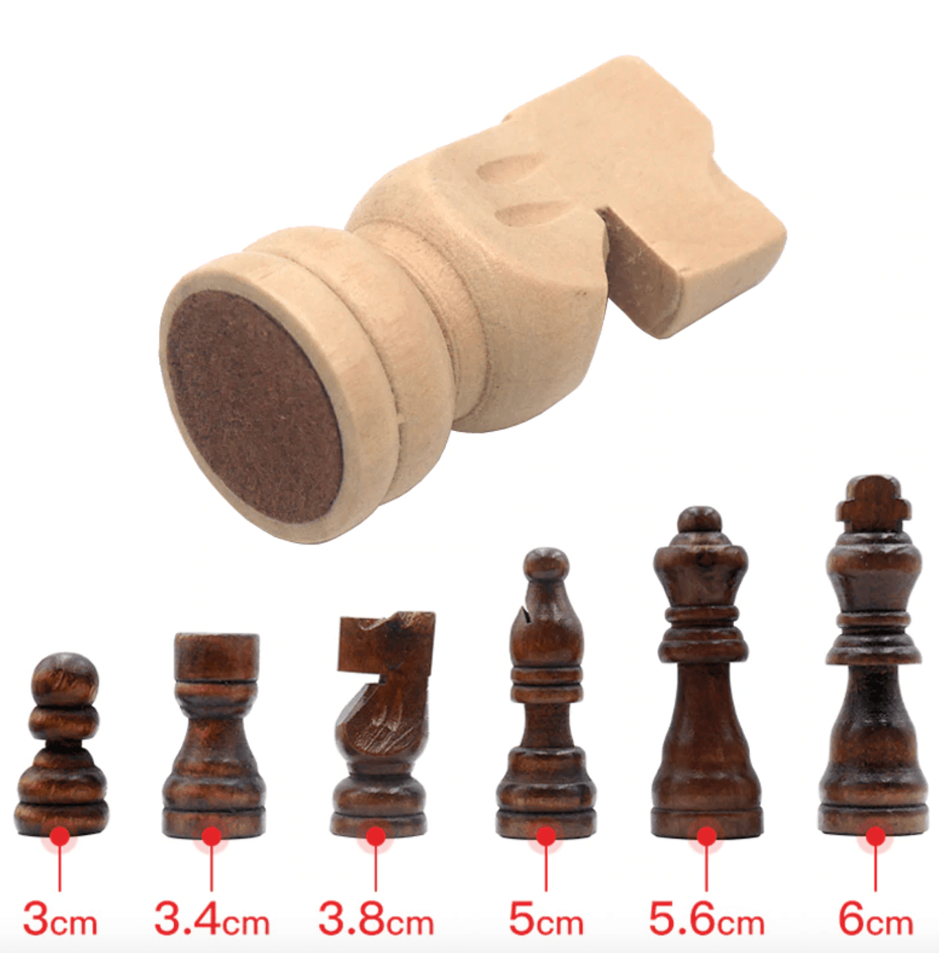 Jeu d'Échecs Bois Massif