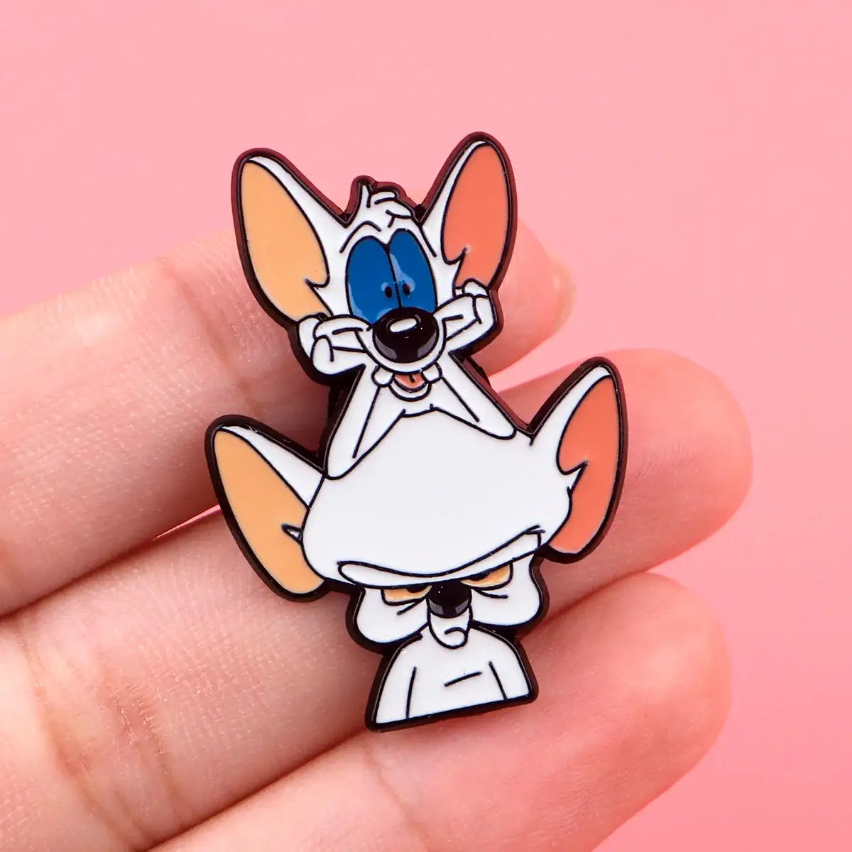 Minus and Cortex Cartoon Pin