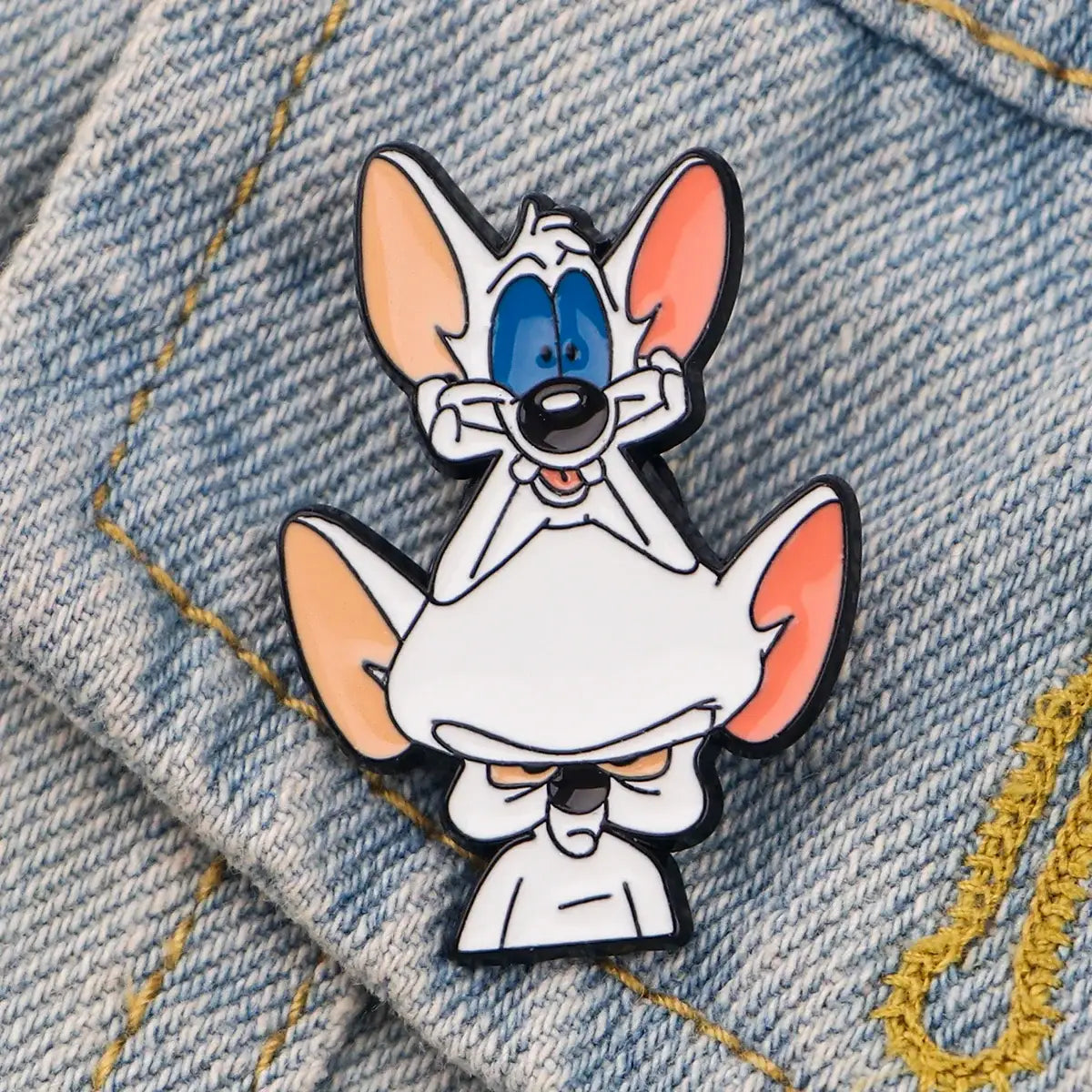 Minus and Cortex Cartoon Pin