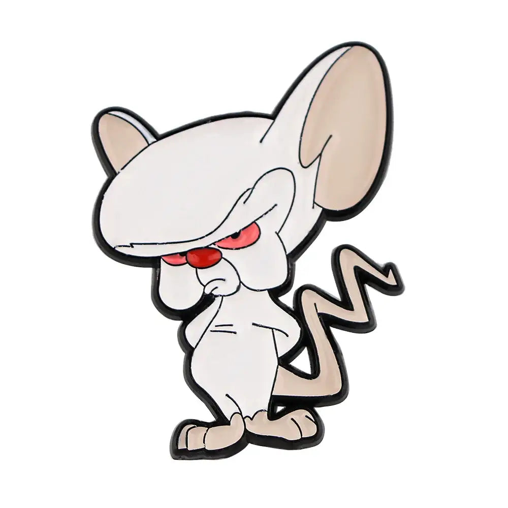 Minus and Cortex Cartoon Pin