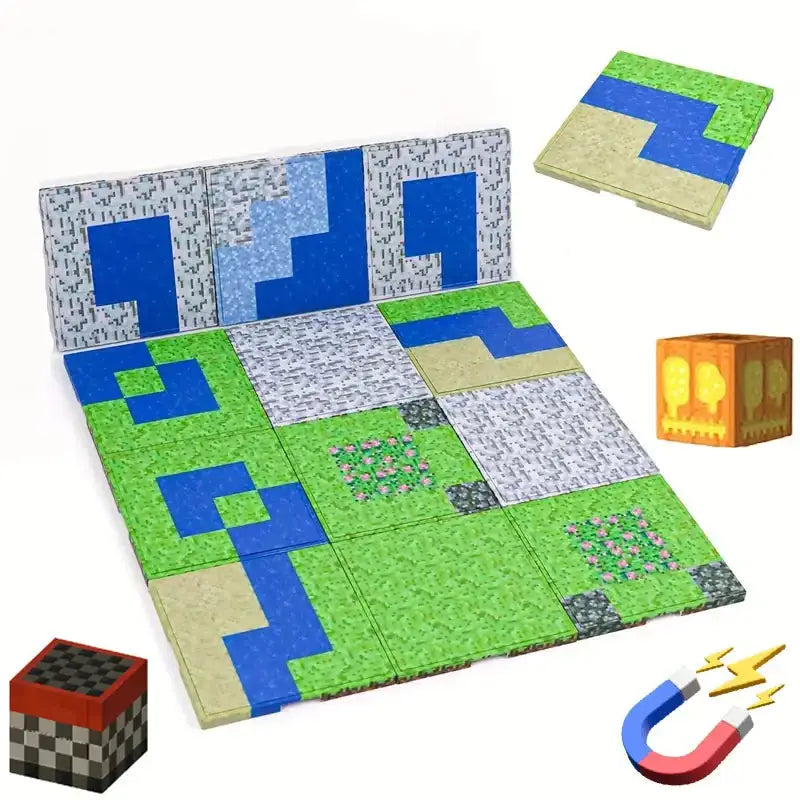 Minecraft Magnetic Block Base Plate