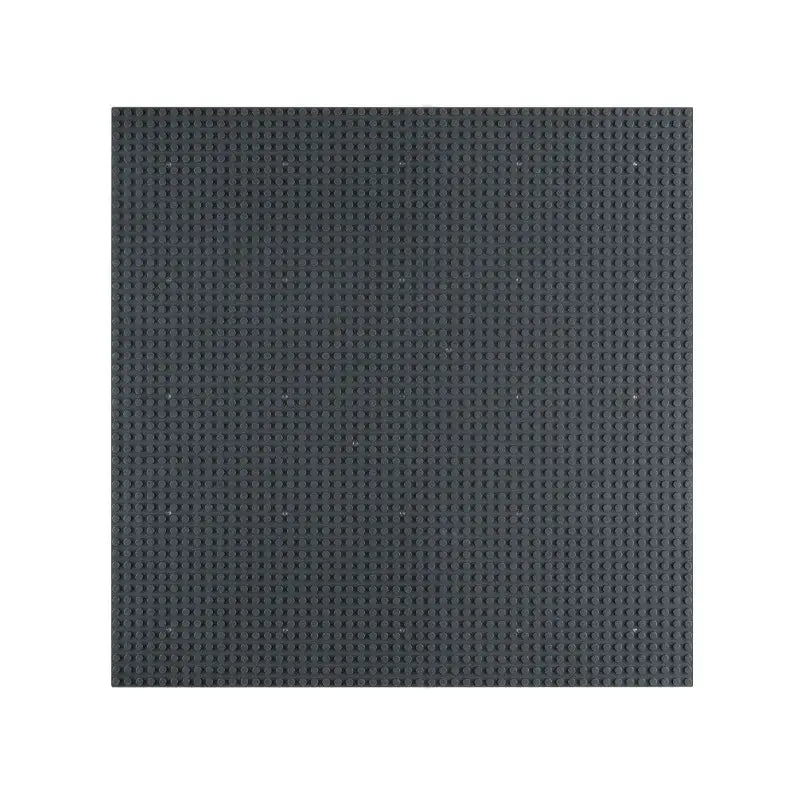 Plaque de base classique lego 40x40cm en plastique noir avec grille de plots circulaires pour base lego 40x40cm