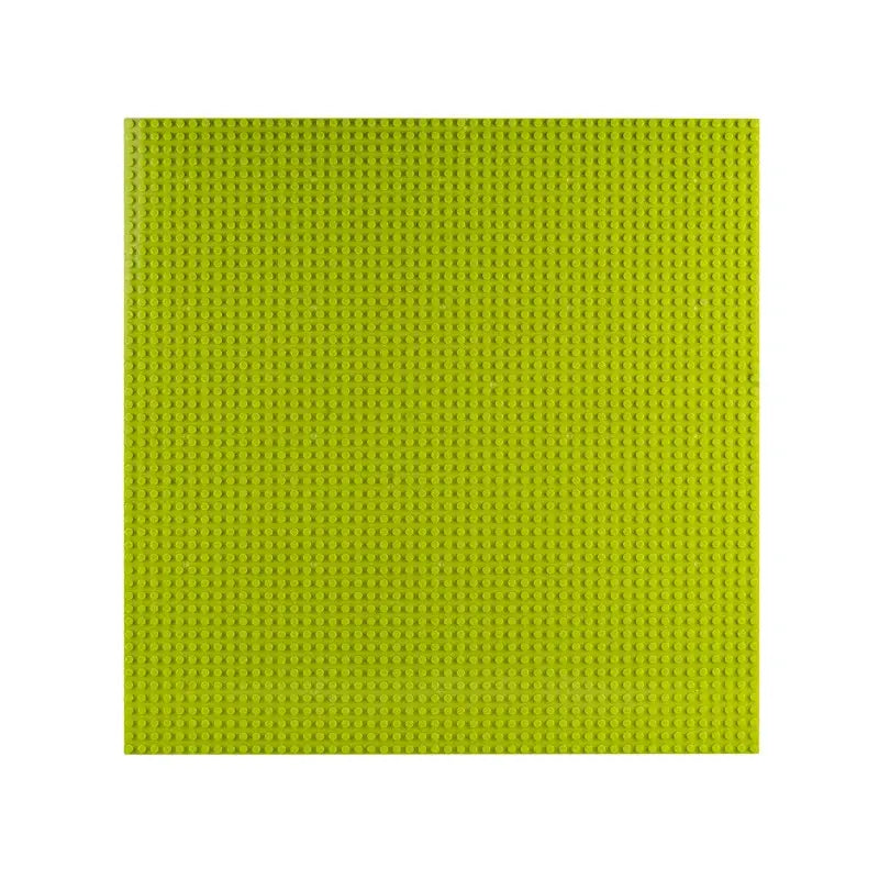 Plaque de base classique lego lime vert 40x40cm avec surface à billes circulaires pour construction lego