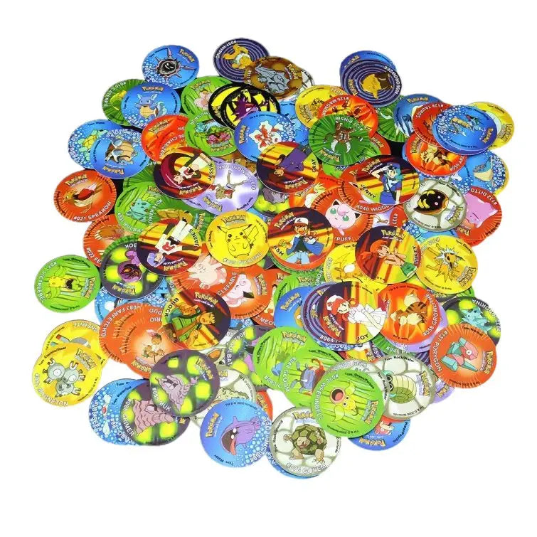Pogs Tazos Pokemon Round Cards