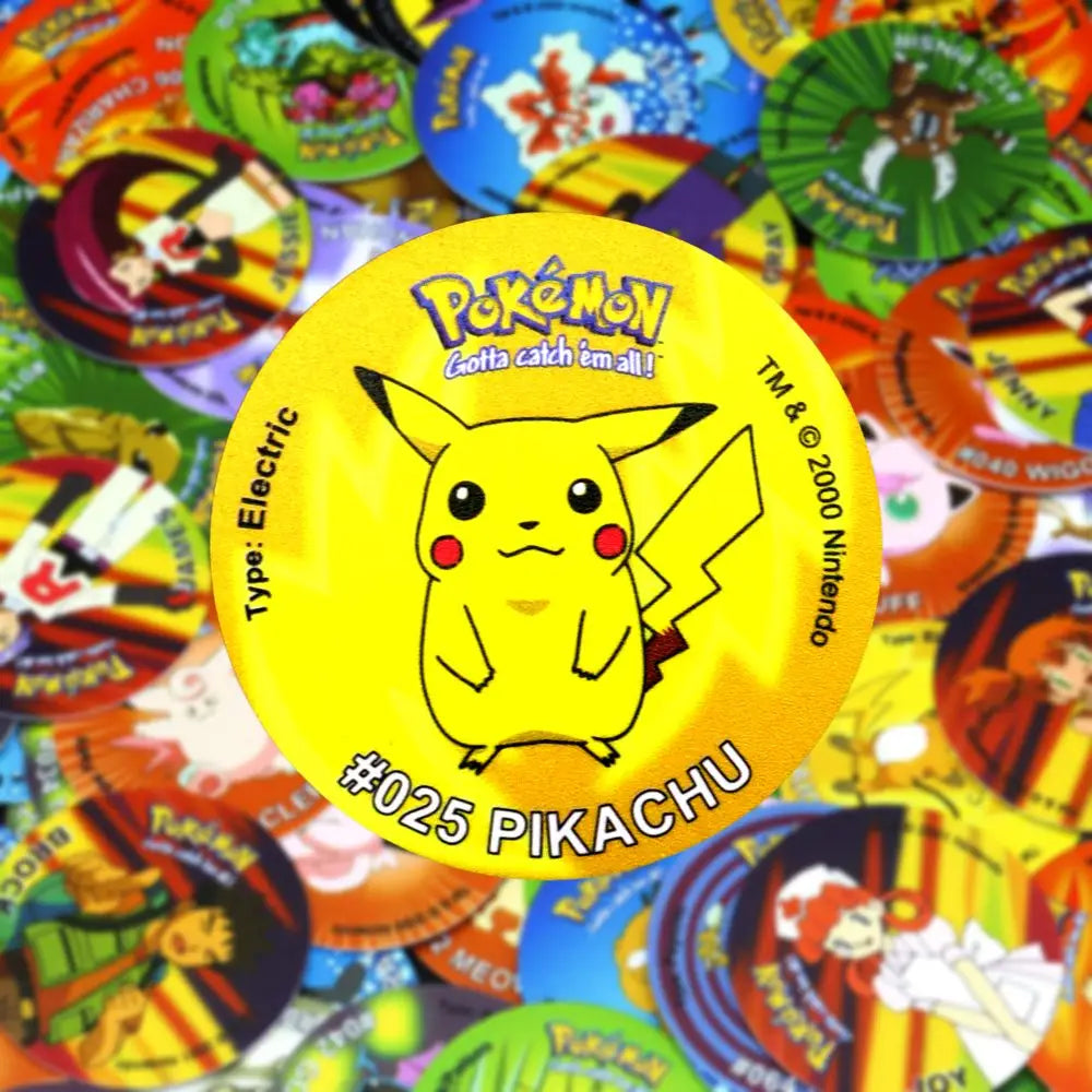 Pogs Tazos Pokemon Round Cards