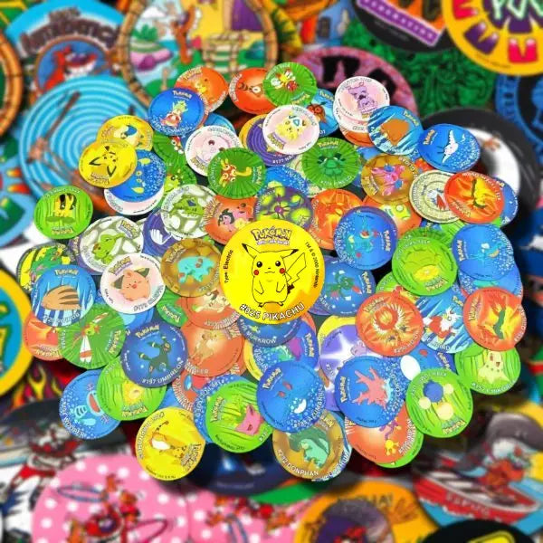 Pogs Tazos Pokemon Round Cards