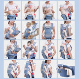 Baby carrier - ergonomic 3-in-1 all positions, front and back (0-48 Months)