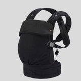 Physiological baby carrier - cotton - grey and black