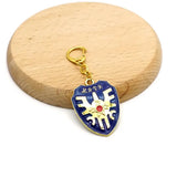 Zelda sword and shield keychain
