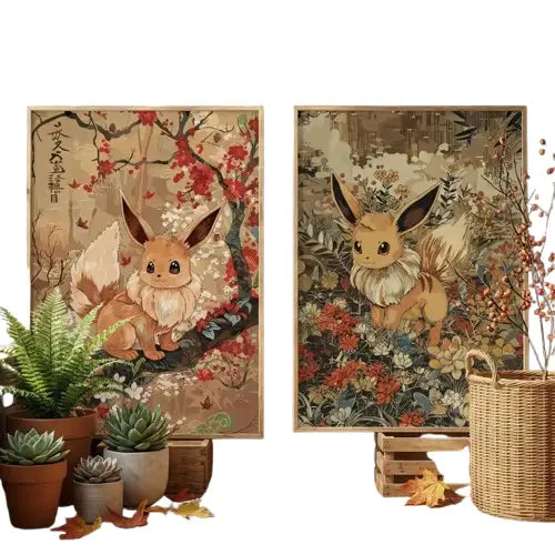 Pokémon Nature Painting Poster